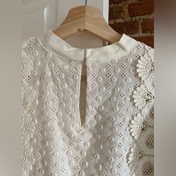 Mango Embroidered Panel Blouse - New With Tags - Picture 8 of 16